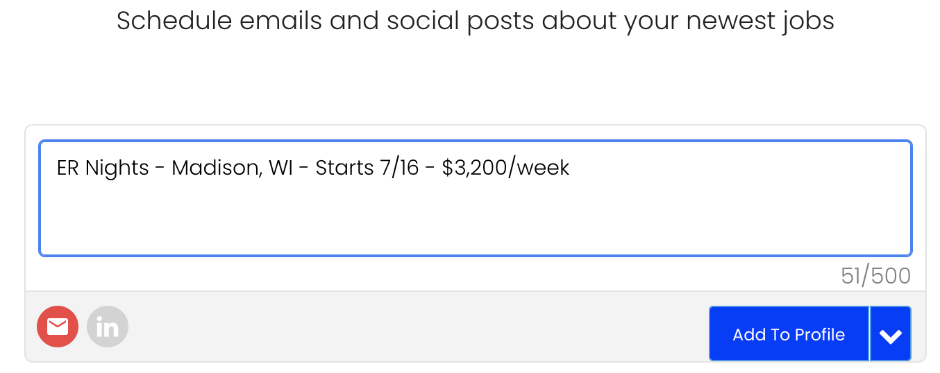 Broadcast jobs to your brand ambassadors